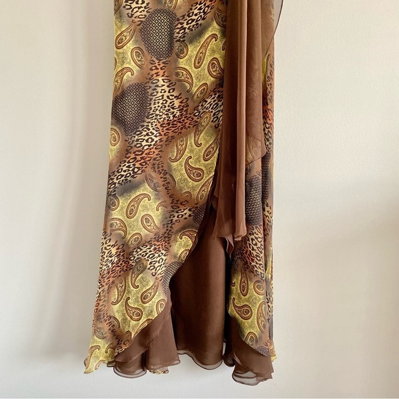 Assar New York One Shoulder Print Dress Size 12 - Picture 4 of 7